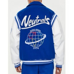  NTRLS World Series Blue and White Letterman Jacket