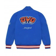 OVO NY Knicks Blue Wool Varsity Jacket