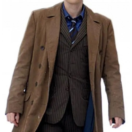 10th Doctor Brown Trench Coat