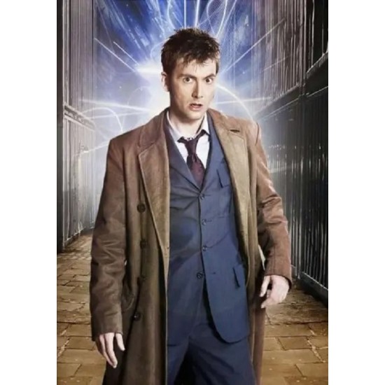 10th Doctor Brown Trench Coat