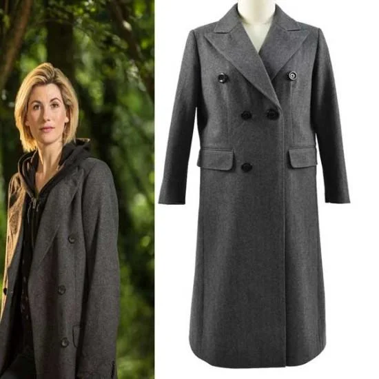 13th Doctor Jodie Whittaker Double Breasted Trench Coat 13th Doctor Jodie Whittaker Double Breasted Trench Coat
