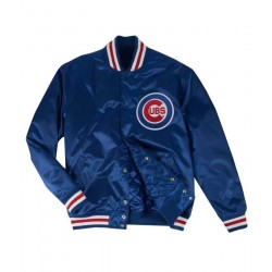 1990 Chicago Cubs Bomber Blue Jacket