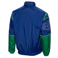 1992 Seattle Seahawks Sideline Royal and Green Jacket