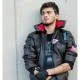 2077 Costume Jacket Mens Brown Leather Embroidery Jacket