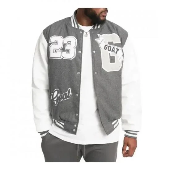 23 Goat Gray Varsity Jacket