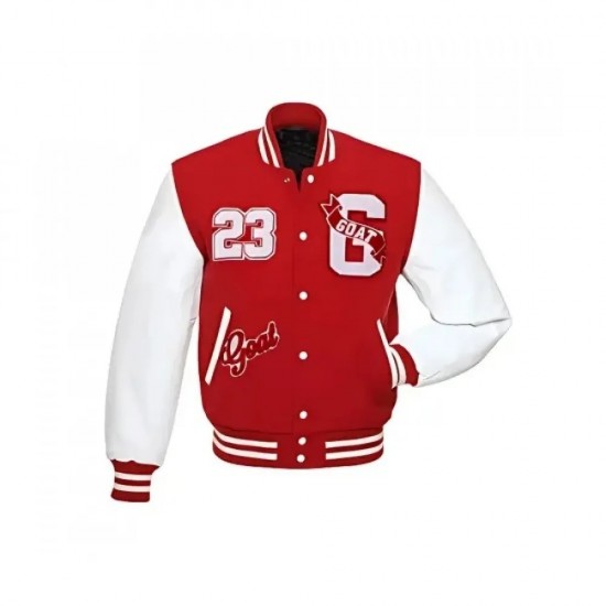 23 Goat Red Varsity Jacket