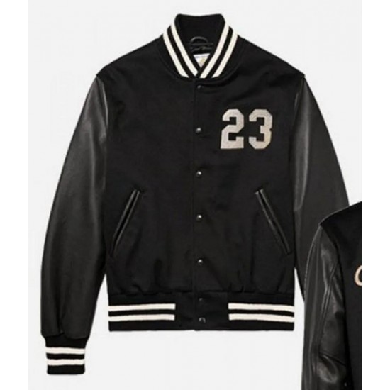 23 Humanz Black Varsity Letterman Jacket