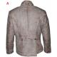 310 To Yuma Charlie Prince, Distressed White Real Leather Coat