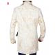 310 To Yuma Charlie Prince, Distressed White Real Leather Coat