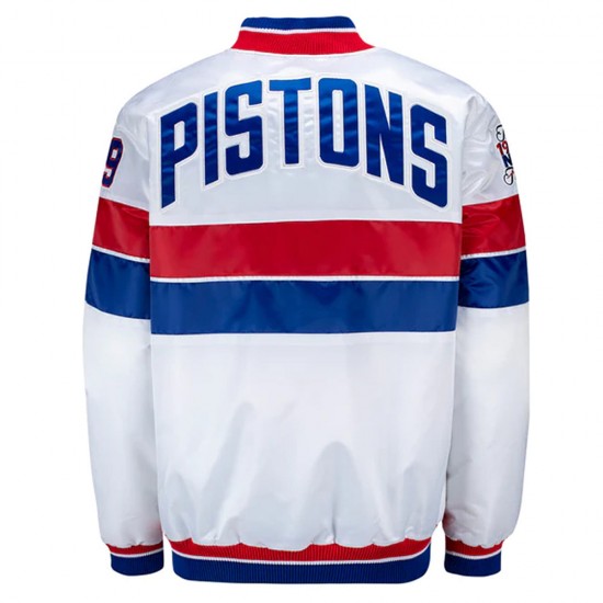35th Anniversary Detroit Pistons White Jacket
