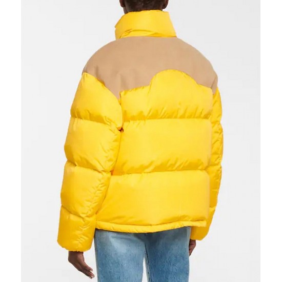 8 Moncler Palm Angels Kelsey Down yellow Jacket