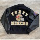 80’s San Francisco 49ers Black Wool & Leather Varsity Jacket