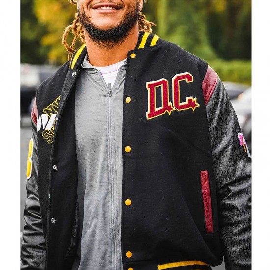 90th Anniversary Washington Commanders DC Varsity Jacket 90th Anniversary Washington Commanders DC Varsity Jacket