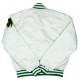 90’s Boston Celtics Bomber White Satin Jacket