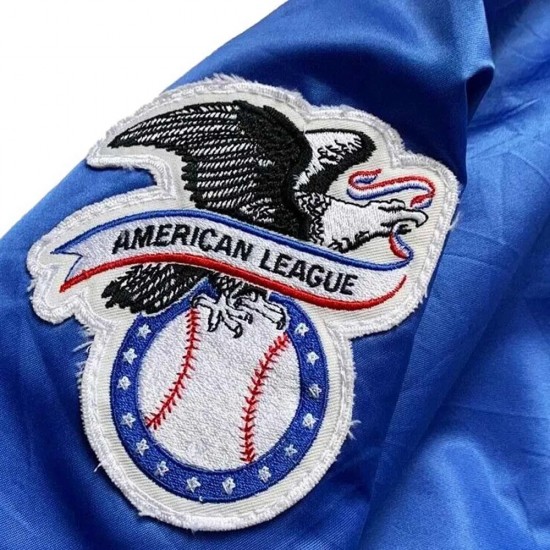 90’s Toronto Blue Jays Blue Satin Jacket 90’s Toronto Blue Jays Blue Satin Jacket