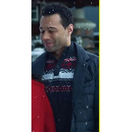 A Christmas Dance Reunion Corbin Bleu Black Puffer Jacket A Christmas Dance Reunion Corbin Bleu Black Puffer Jacket