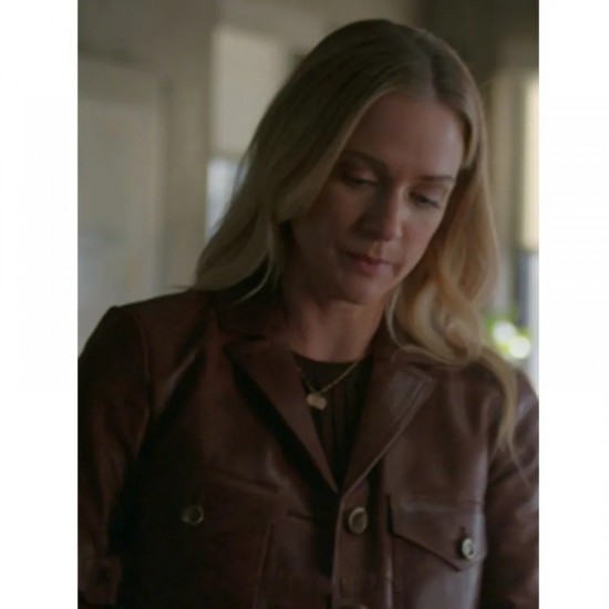 A.J. Cook Criminal Minds Jennifer Jareau Brown Leather Jacket