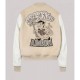 Off White AC Milan Off White Varsity Bomber Jacket Off White AC Milan Off White Varsity Bomber Jacket