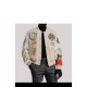 Off White AC Milan Off White Varsity Bomber Jacket Off White AC Milan Off White Varsity Bomber Jacket