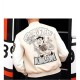 Off White AC Milan Off White Varsity Bomber Jacket Off White AC Milan Off White Varsity Bomber Jacket