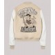 Off White AC Milan Varsity Bomber Off White Jacket Off White AC Milan Varsity Bomber Off White Jacket