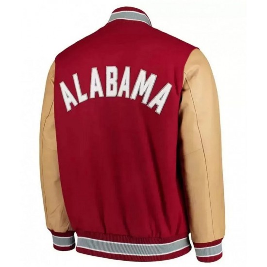 Alabama Crimson Tide Red Varsity Jacket Alabama Crimson Tide Red Varsity Jacket