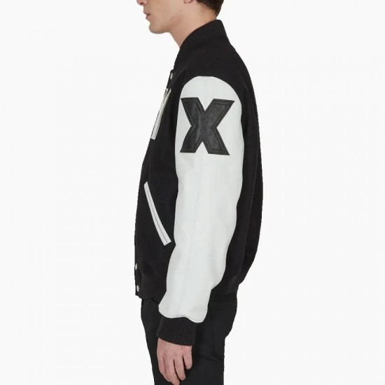 Alyx Black and White Varsity Jacket Alyx Black and White Varsity Jacket