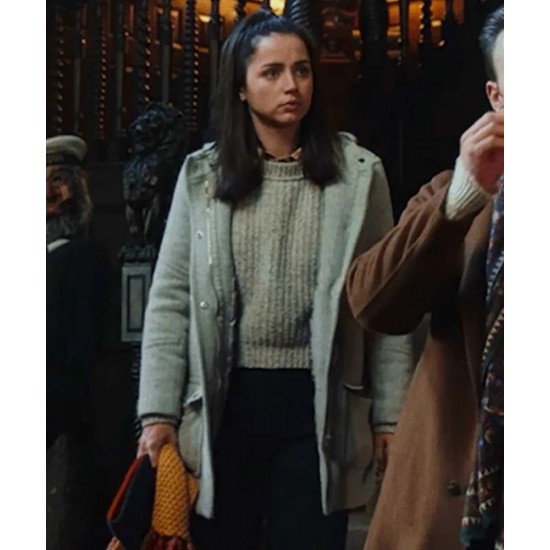 Ana De Armas Knives Out Wool Coat