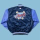 Anaheim Angels Navy & Light Blue Bomber Satin Jacket