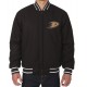 Anaheim Ducks Bomber Black Wool Jacket Anaheim Ducks Bomber Black Wool Jacket