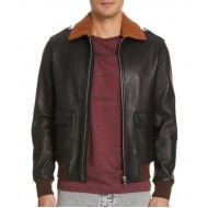 Angelo Black Aviator Jacket