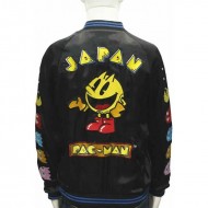 Arcade Game Pacman Satin Jacket Japan Pacman Jacket