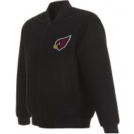 Arizona Cardinals Bomber Black Wool Jacket 