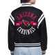 Arizona Cardinals Printed Logo Varsity Satin Jacket Arizona Cardinals Printed Logo Varsity Satin Jacket
