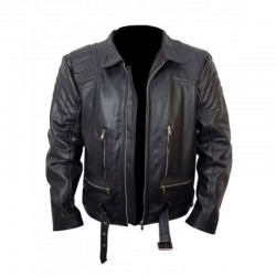 Arnold Schwarzenegger Terminator 3 Black Leather Jacket