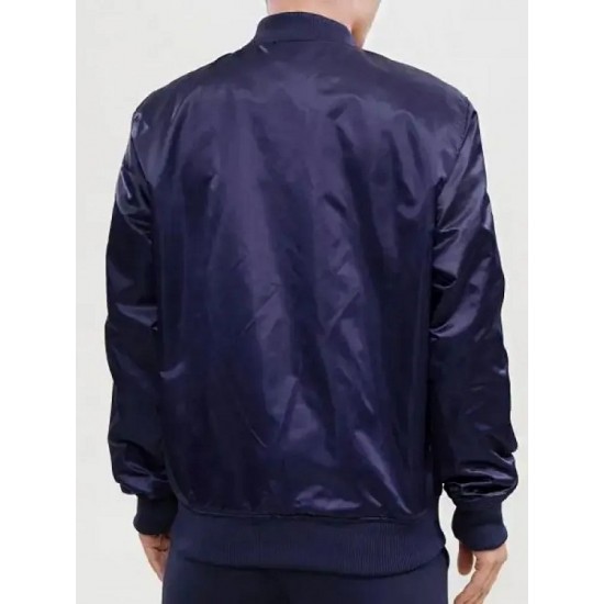 Astros Big Logo Satin Bomber Jacket Astros Big Logo Satin Bomber Jacket