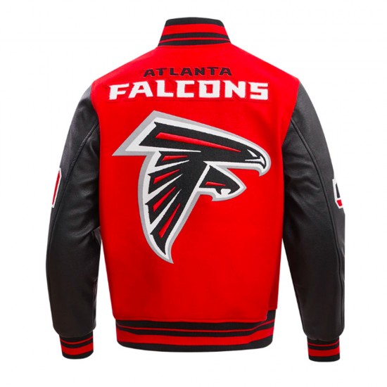 Atlanta Falcons Mashup Red & Black Varsity Jacket