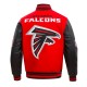 Atlanta Falcons Mashup Red & Black Varsity Jacket