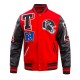 Atlanta Falcons Mashup Red & Black Varsity Jacket