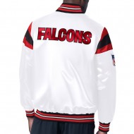 Atlanta Falcons Midweight White Satin Jacket 