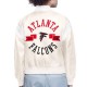 Atlanta Falcons Printed Logo Varsity Satin Jacket Atlanta Falcons Printed Logo Varsity Satin Jacket