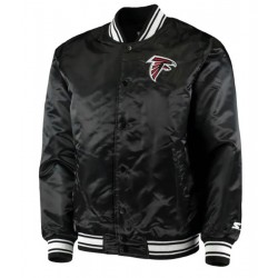 Atlanta Falcons Satin Black Starter Jacket