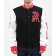 Atlanta Hawks Black and White Varsity Jacket Atlanta Hawks Black and White Varsity Jacket