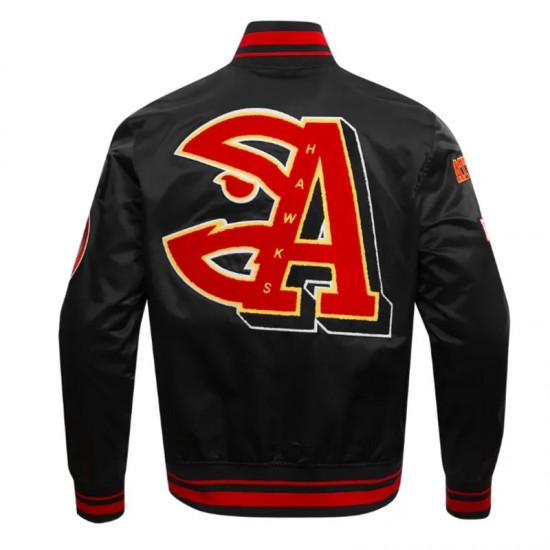 Atlanta Hawks Mashup Classic Rib Satin Jacket Atlanta Hawks Mashup Classic Rib Satin Jacket