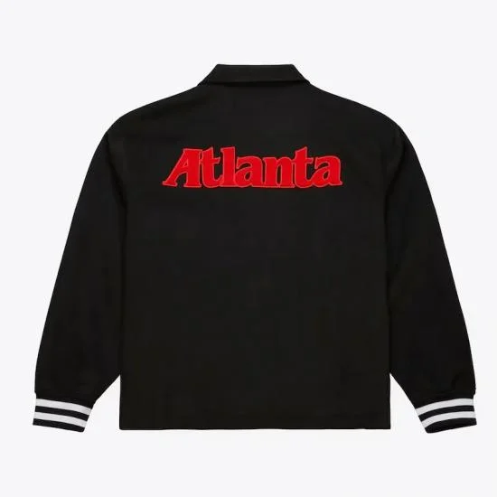 Atlanta Hawks Oversweep Black Varsity Wool Jacket