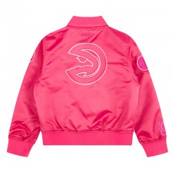 Atlanta Hawks Triple Pink Satin Jacket 