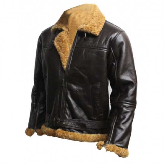 Aviator B3 Ginger Shearling Fly Sheep Bomber Leather Jacket Aviator B3 Ginger Shearling Fly Sheep Bomber Leather Jacket