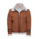 Aviator bomber Suede shearling jacket Aviator bomber Suede shearling jacket