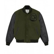 BBC Astro Letterman Green and Black Jacket