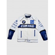 BMW Compaq Racing Leather White Jacket